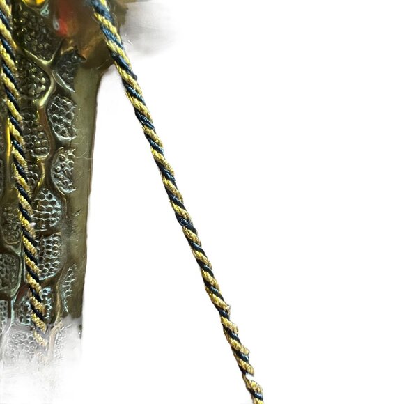 Vintage 90s Black Flora Embroidered Velvet Bag - Picture 6 of 8